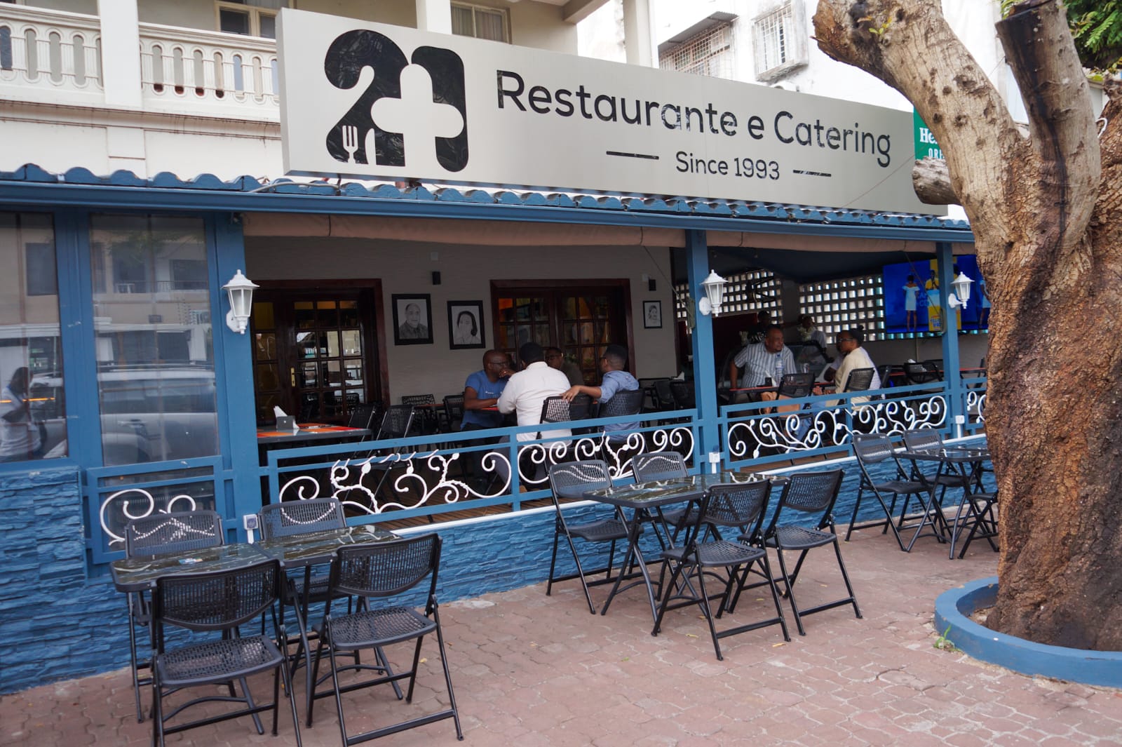 Área do restaurante com destaque ao QR